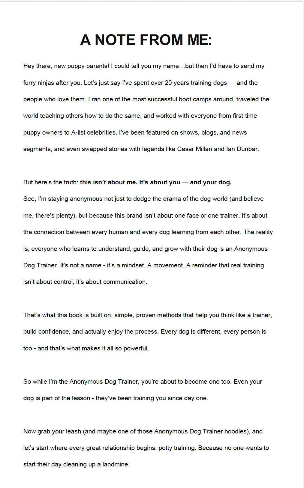 Ultimate Puppy Potty Training Guide (PDF)